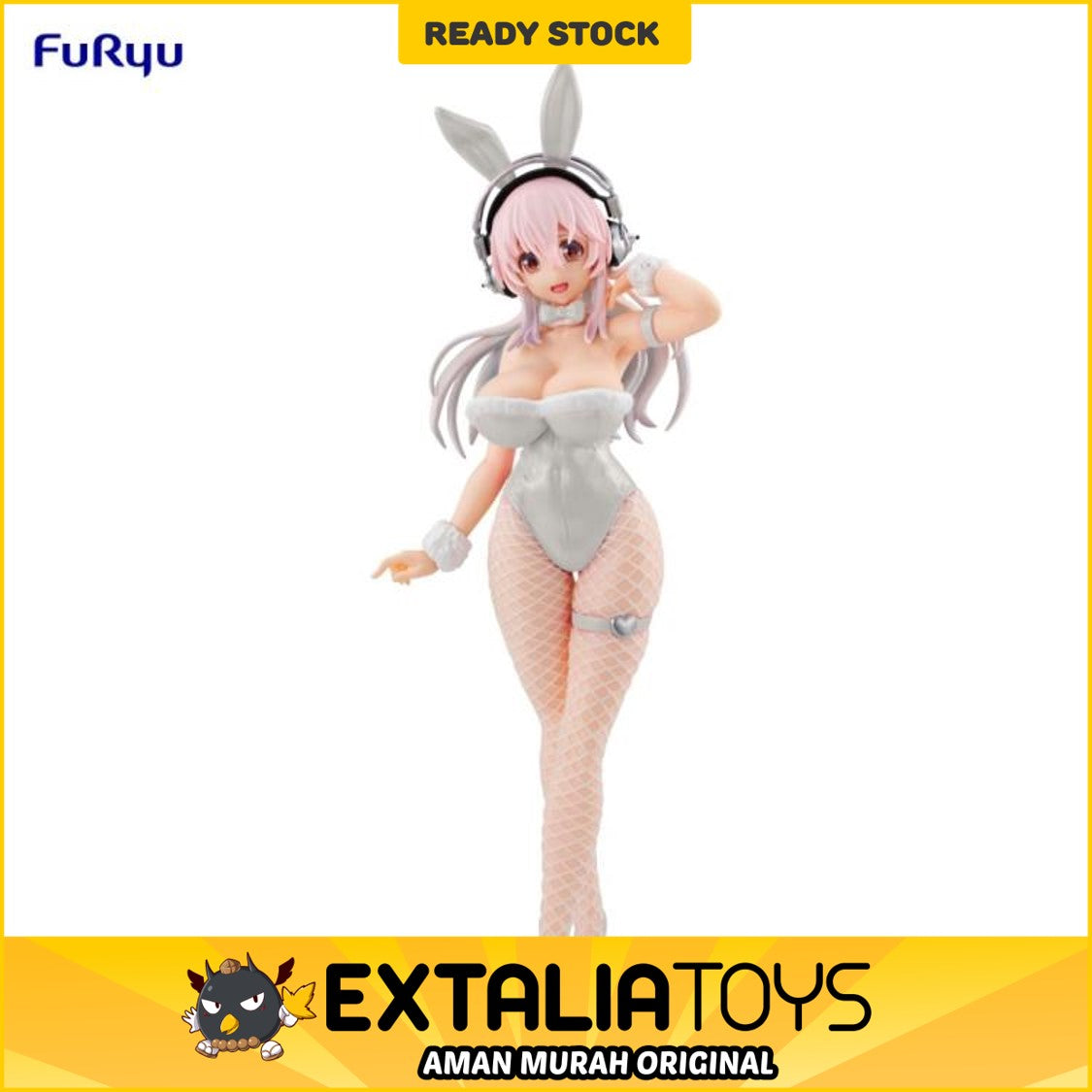 FURYU BICUTE BUNNIES FIGURE SUPER SONICO - PEARL WHITE VER. - SONICO FURYU BICUTE BUNNIES FIGURE SUPER SONICO - PEARL WHITE VER. - SONICO